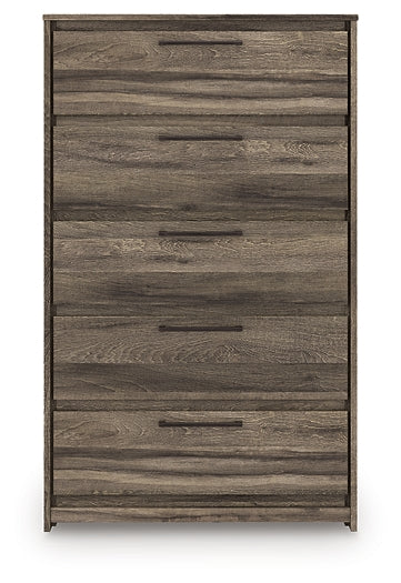 Cómoda Elbrim de cinco cajones