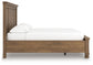Cama con almacenamiento Feddinger California King con panel