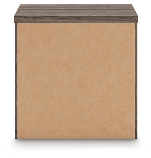 Mesita de noche Kendanport de dos cajones