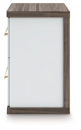 Mesita de noche Kendanport de dos cajones