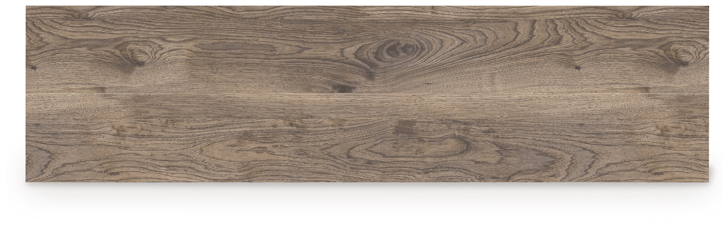 Mesita de noche Rusticott de dos cajones