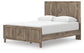 Cama con panel tamaño queen Rusticott