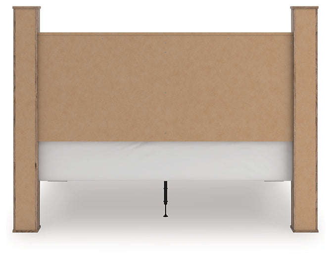 Cama con dosel tamaño king Rusticott