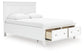 Cama con almacenamiento Fortman Queen con panel y cama
