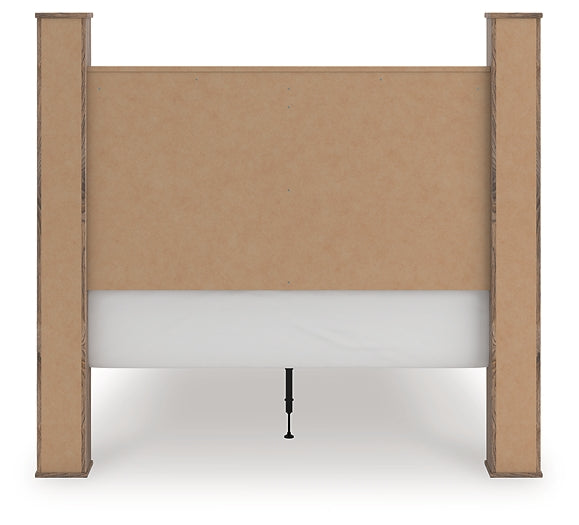 Cama con dosel tamaño Queen Rusticott