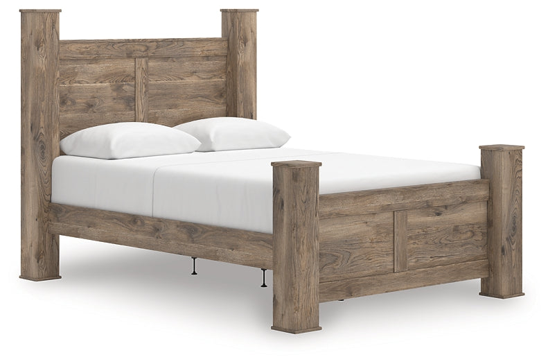 Cama con dosel tamaño Queen Rusticott