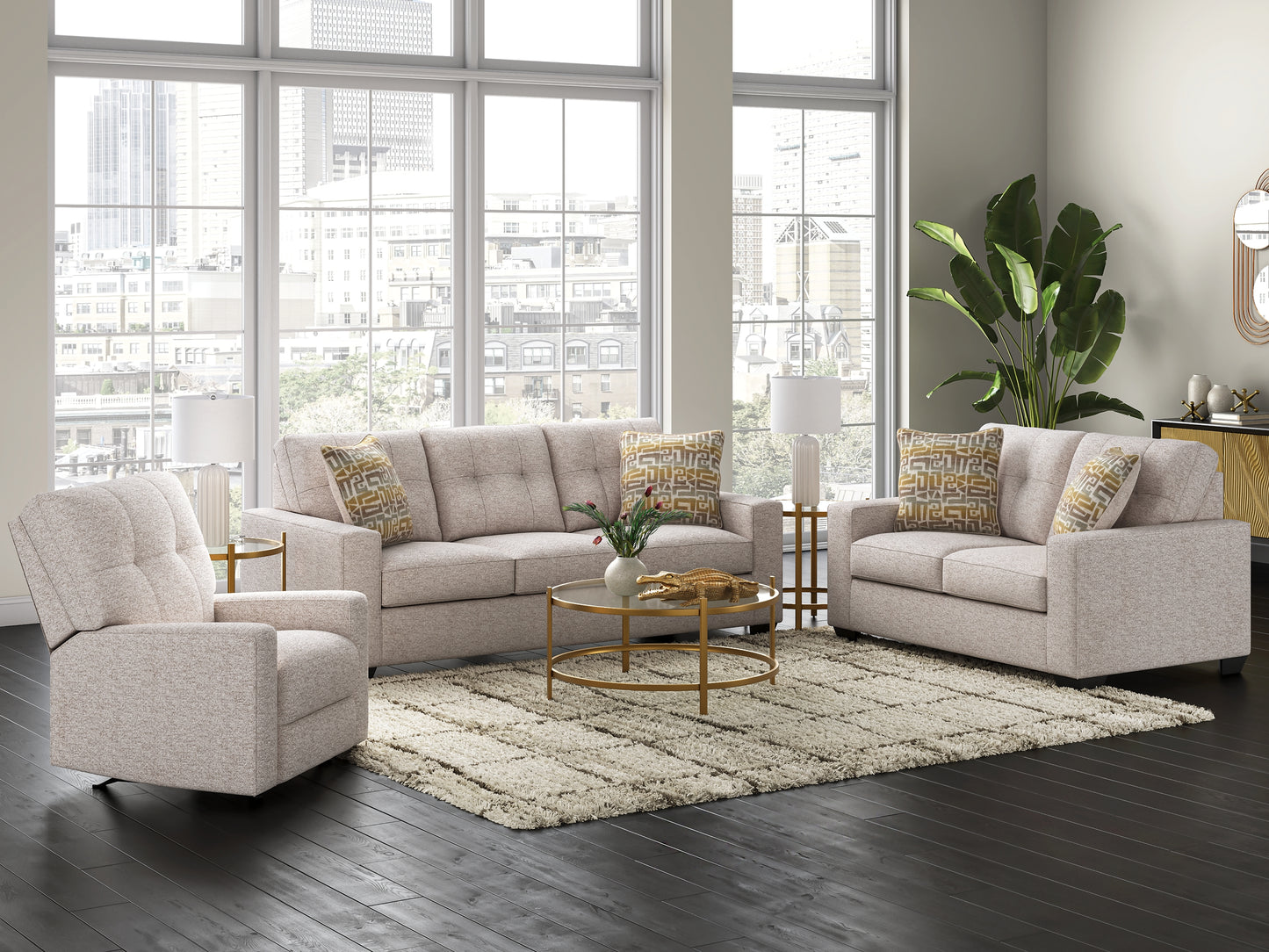 Juego de mesas auxiliares Pearlox (3/CN)