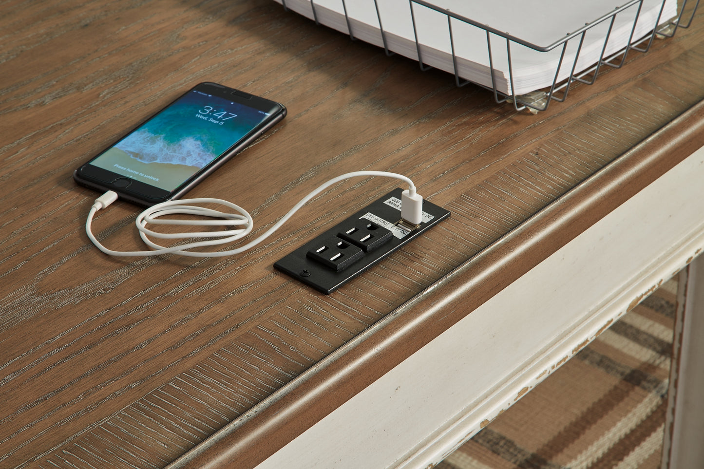 Escritorio y almacenamiento para oficina en casa Realyn