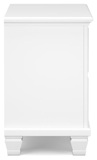 Cama Fortman tamaño Queen con cabecero, tocador con espejo y mesita de noche