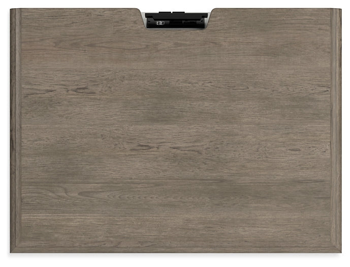 Cama Lexorne Queen tipo trineo con tocador con espejo y mesita de noche