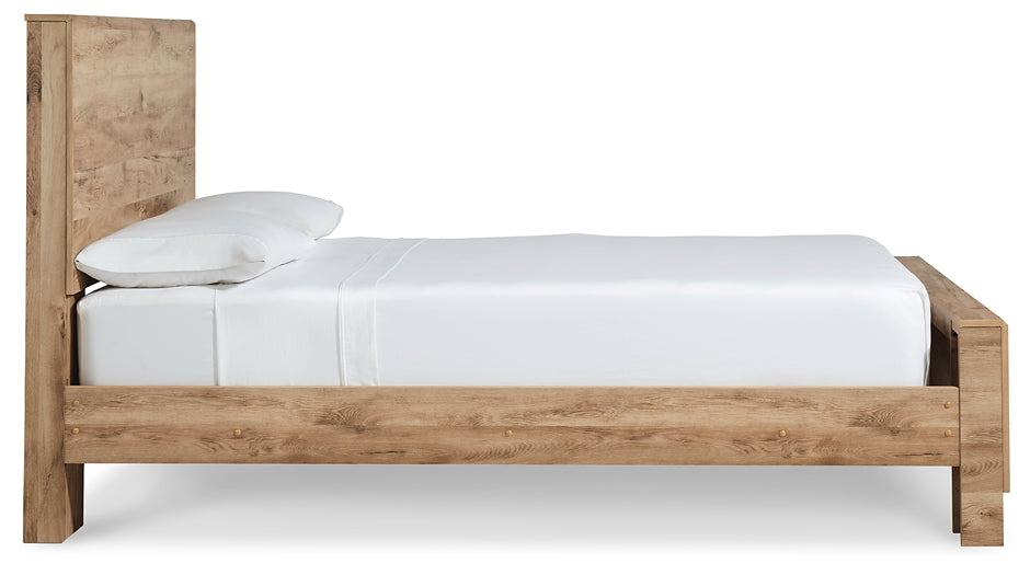 Cama Hyanna Queen con cabecero y tocador con espejo