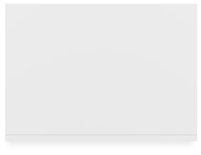 Cama Binterglen tamaño king con cabecero, tocador con espejo, cómoda y mesita de noche