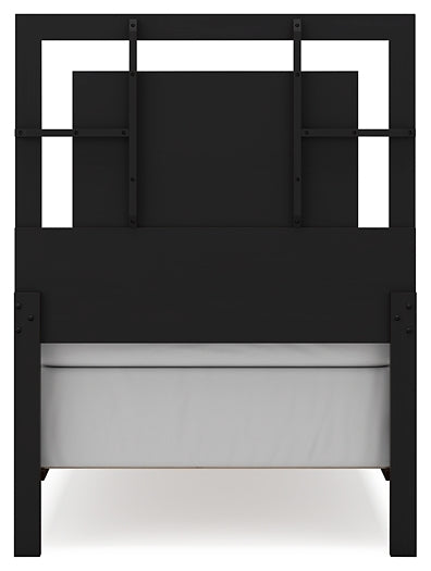 Cama doble Covetown con tocador con espejo, cómoda y mesita de noche