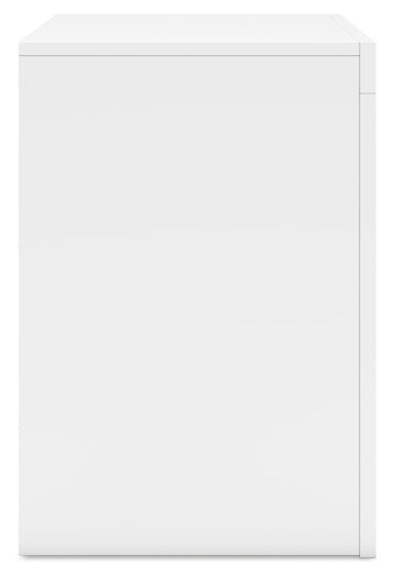 Cama doble Binterglen con tocador con espejo y mesita de noche