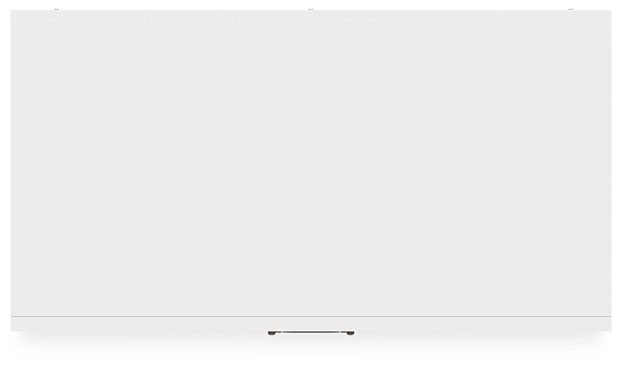 Cama doble Binterglen con tocador con espejo, cómoda y mesita de noche