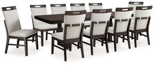 Mesa de comedor Neymorton y 10 sillas