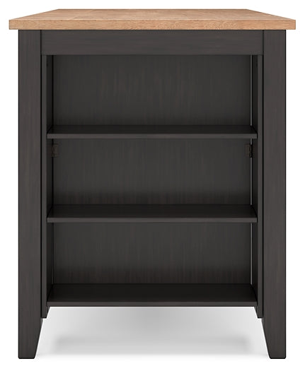 Mesa de comedor Gesthaven de altura de mostrador y 2 taburetes de bar