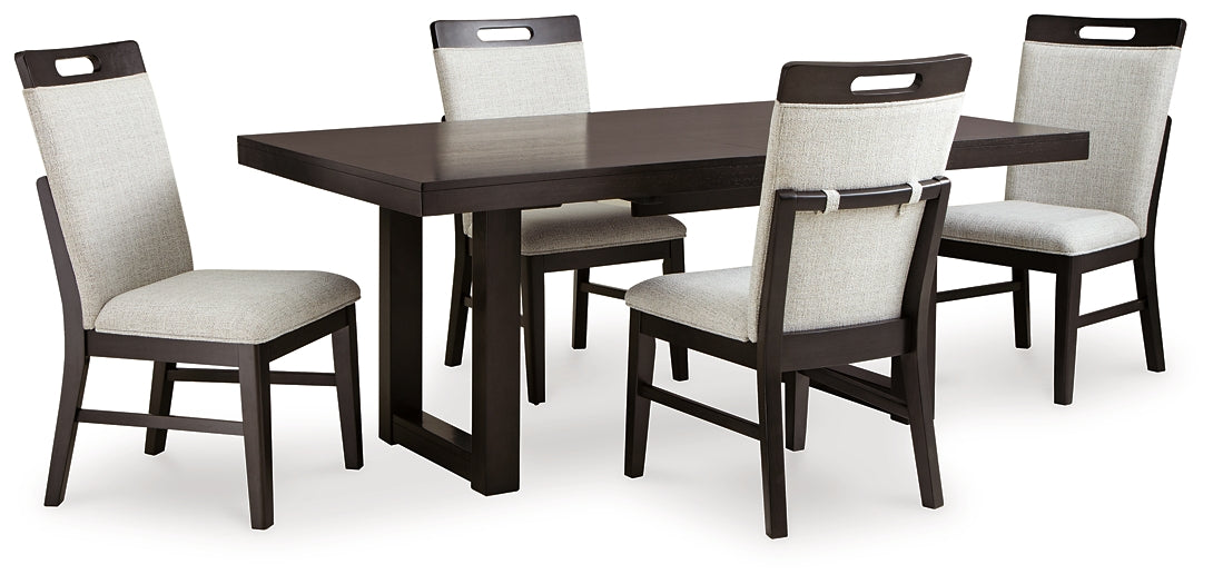 Mesa de comedor Neymorton y 4 sillas