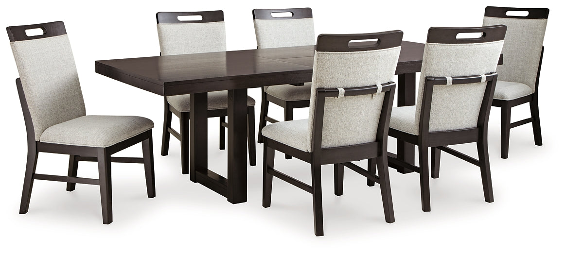 Mesa de comedor Neymorton y 6 sillas