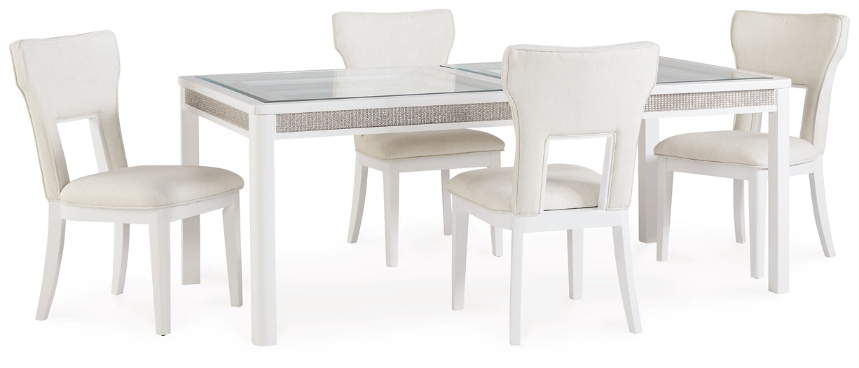 Mesa de comedor Chalanna y 4 sillas