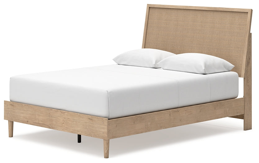Cama Cielden Queen con cabecero y tocador con espejo