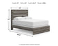 Graystorm Queen Panel Bed with Mirrored Dresser