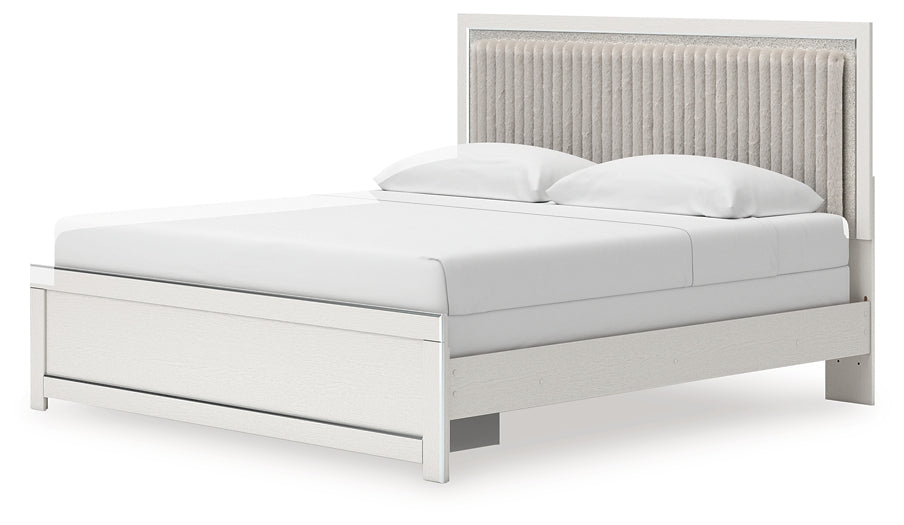 Cama tapizada Zuraleus King con panel
