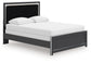 Cama tapizada Zuraleus Queen con panel