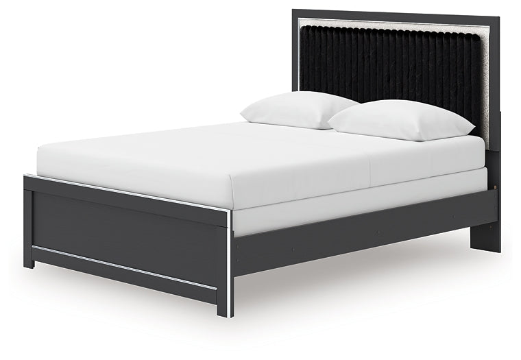 Cama tapizada Zuraleus Queen con panel