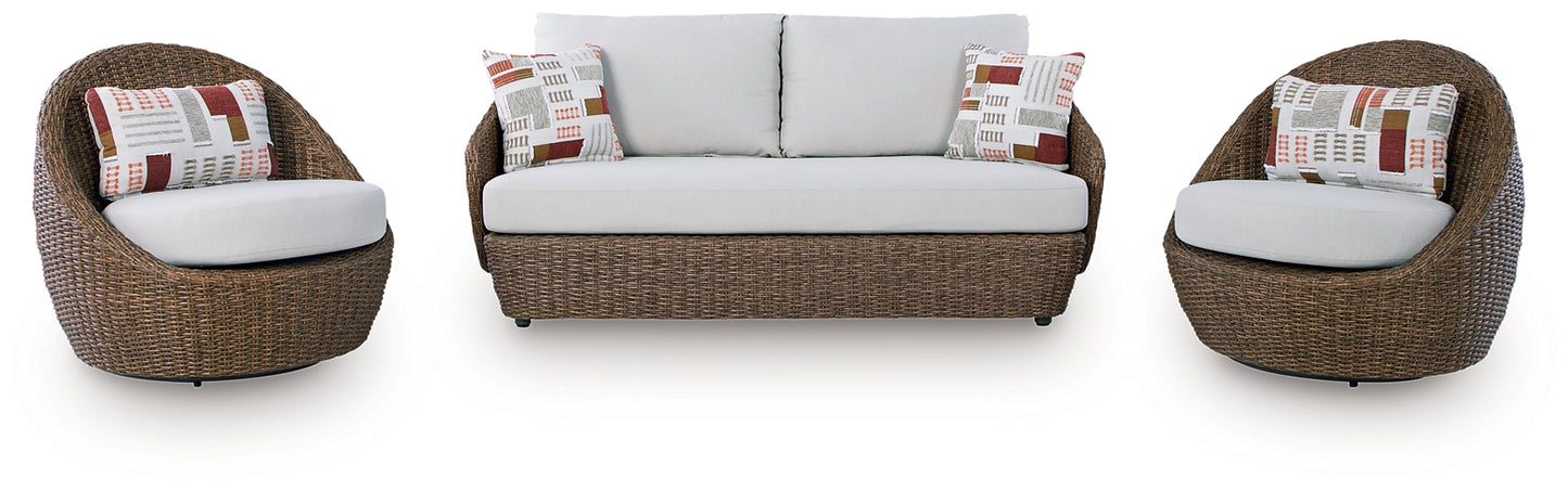 Juego de sillones giratorios/de amor dobles (3/CN)