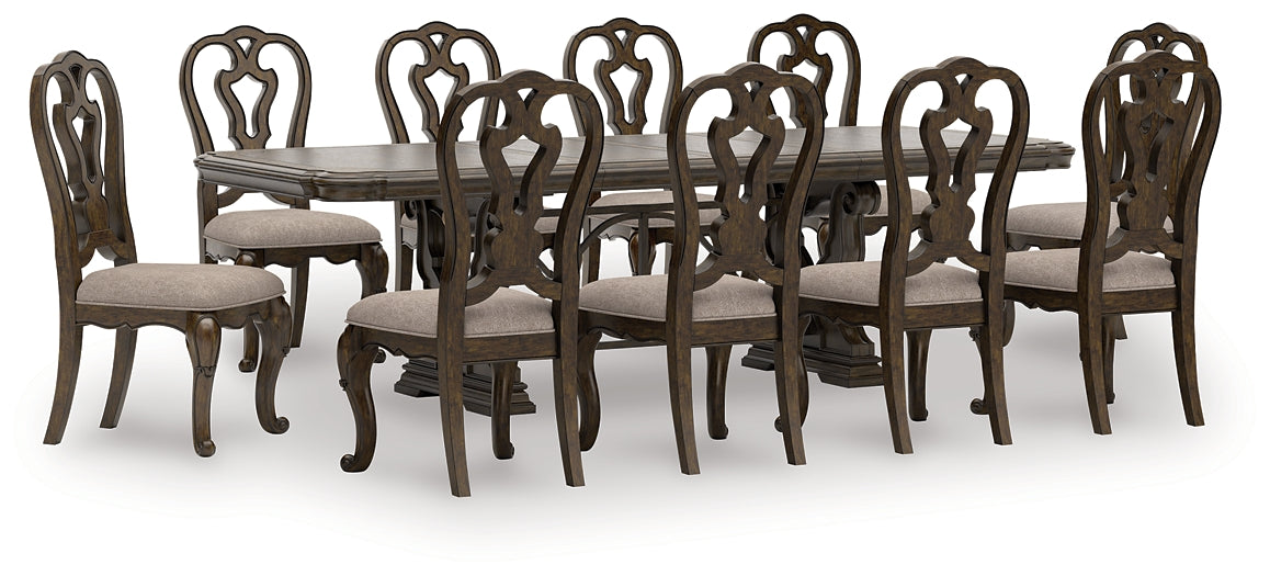 Mesa de comedor Maylee y 10 sillas