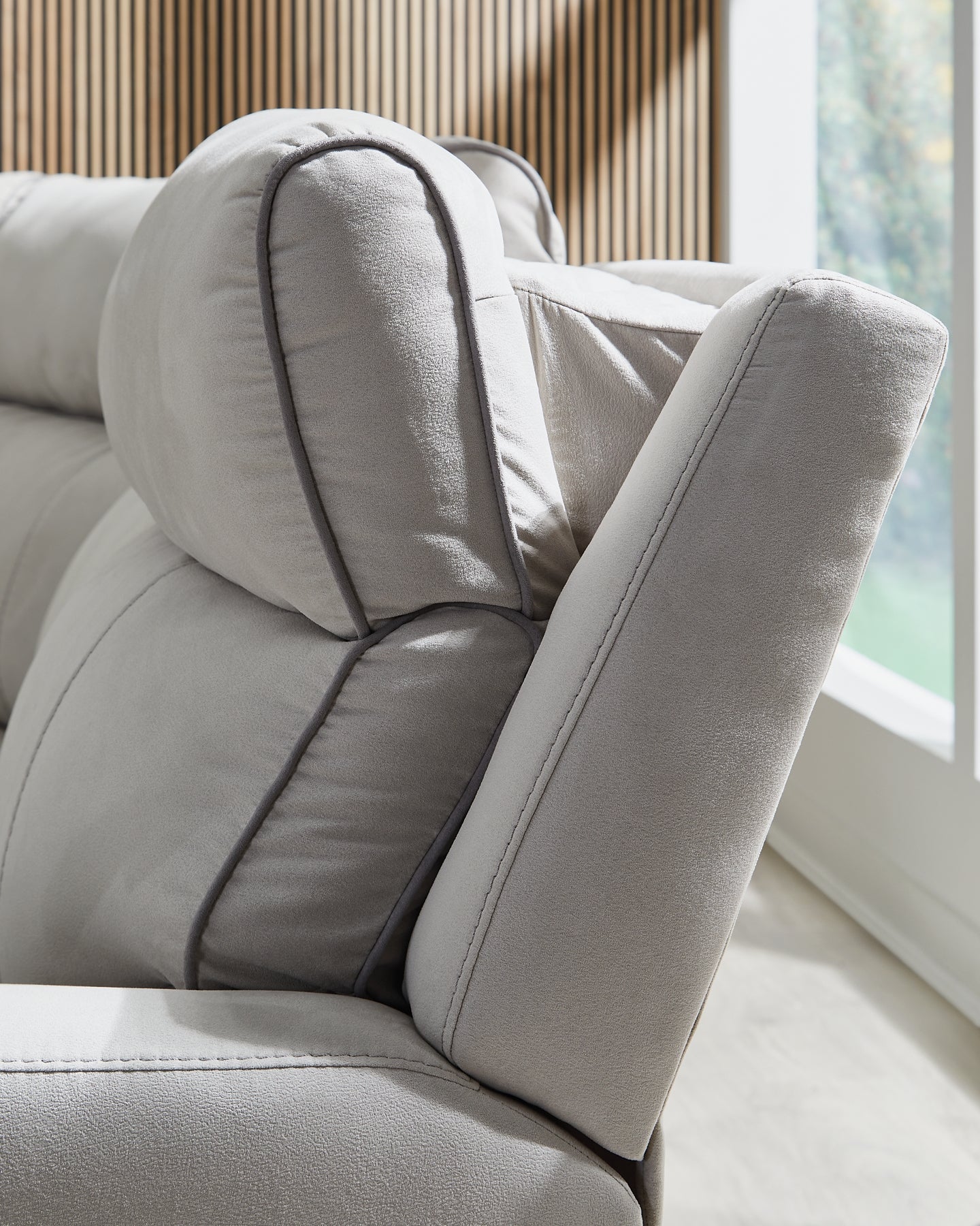 Sofá seccional reclinable eléctrico de 6 piezas Social Pointe