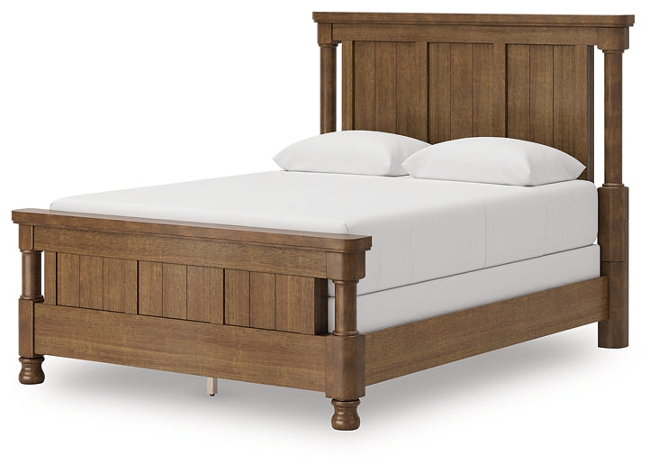 Cama con dosel tamaño queen Rowlenstown
