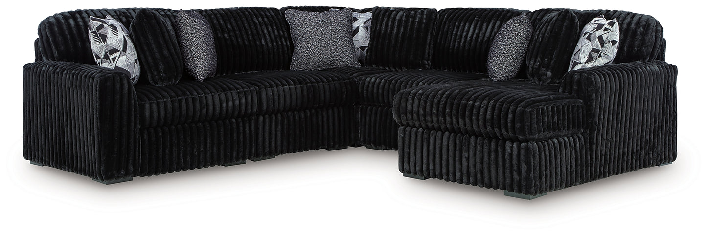 Sofá seccional de 6 piezas Midnight-Madness con chaise longue