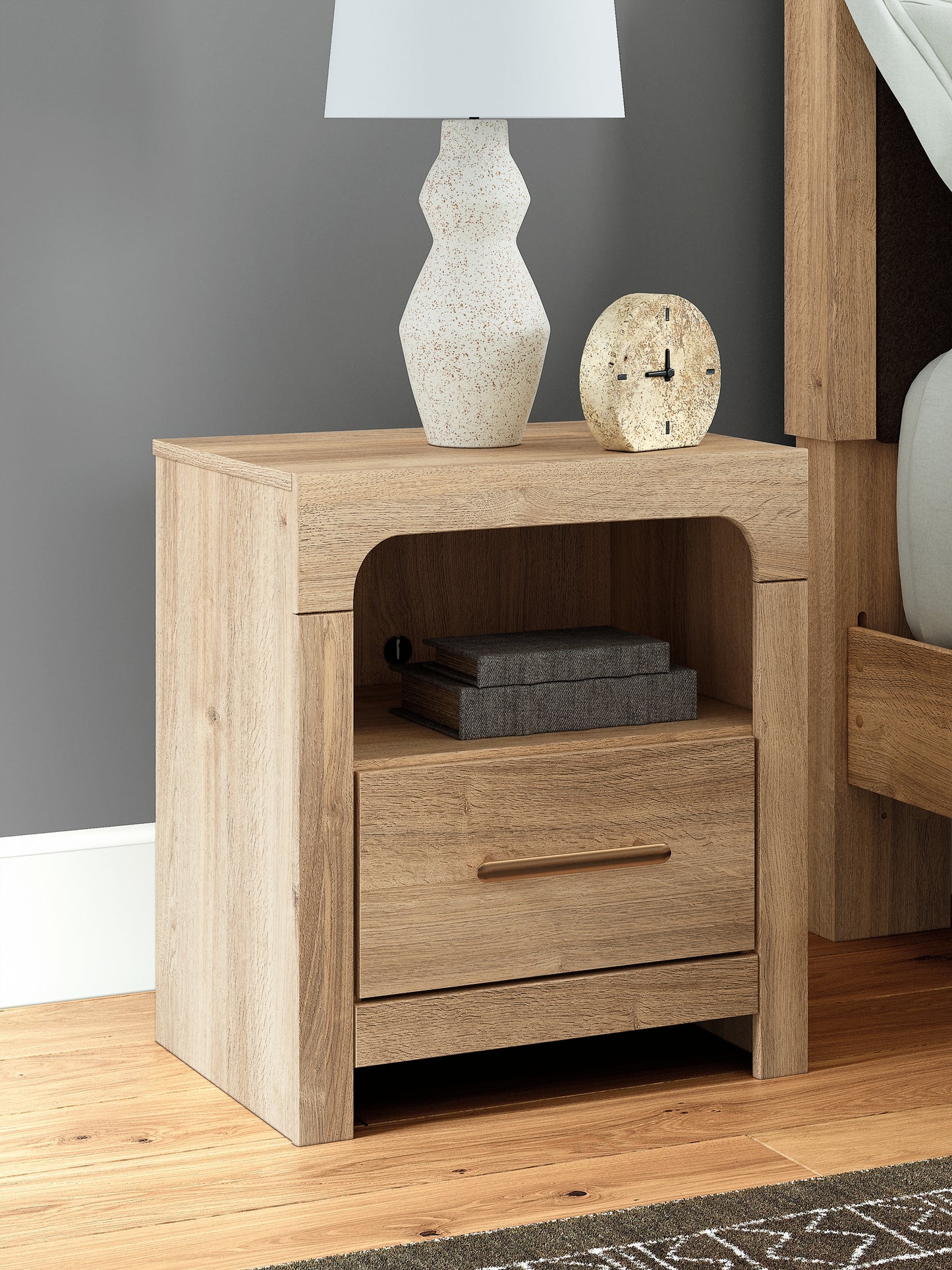 Kinlanni One Drawer Night Stand