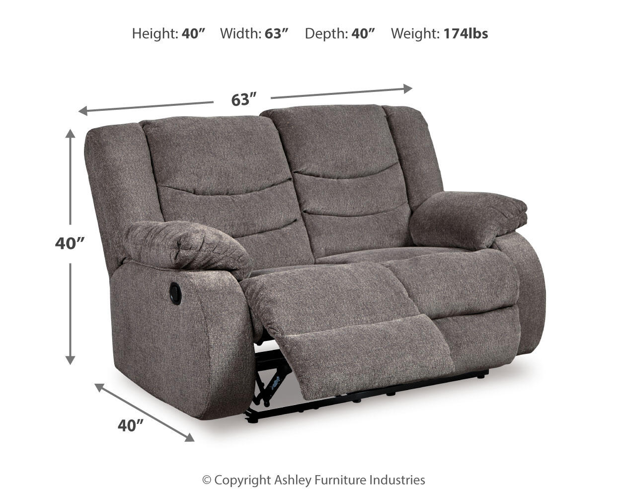 Sofá reclinable Tulen