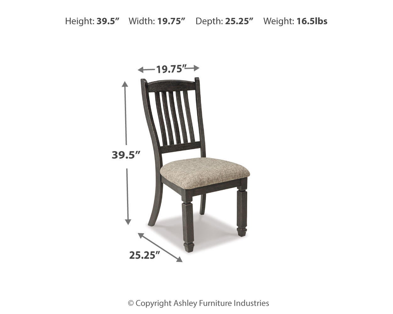 Silla auxiliar UPH de comedor Tyler Creek (2/CN)