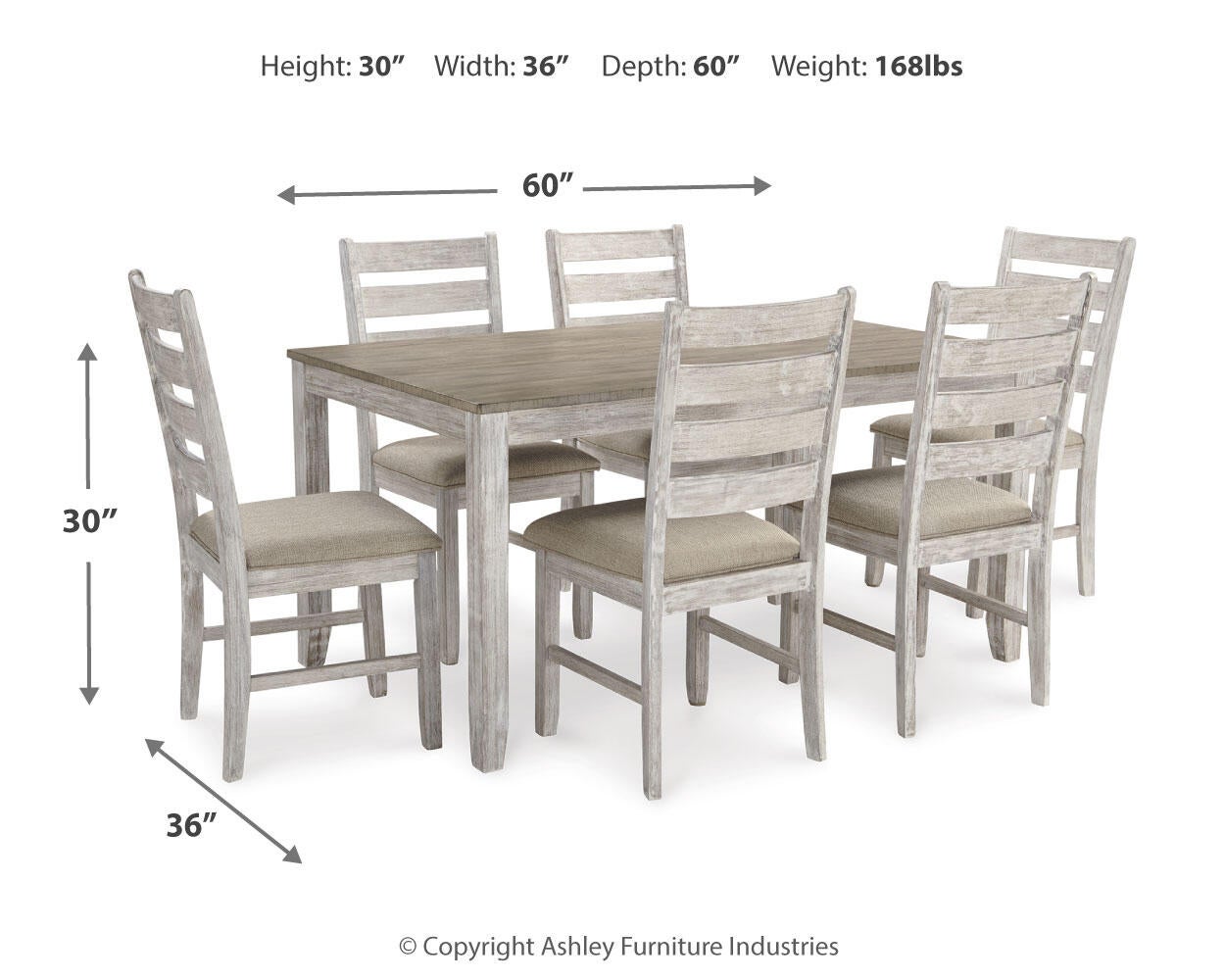 Juego de mesa de comedor Skempton (7/CN)