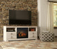 Soporte de TV Willowton LG con opción de chimenea