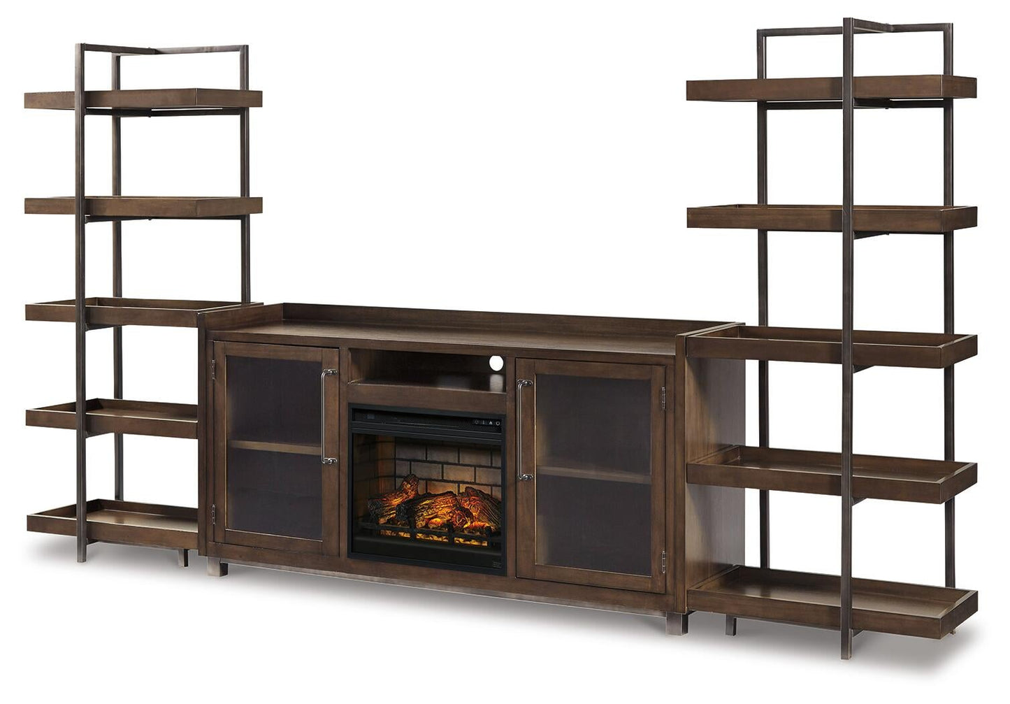 Mueble de pared Starmore de 3 piezas con chimenea eléctrica