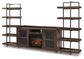 Mueble de pared Starmore de 3 piezas con chimenea eléctrica