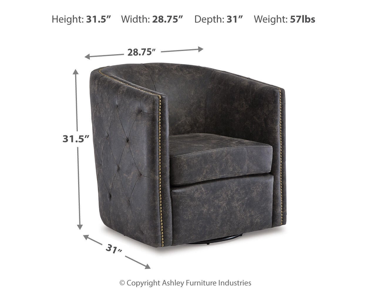Sillón giratorio Brentlow