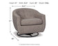 Sillón giratorio Upshur