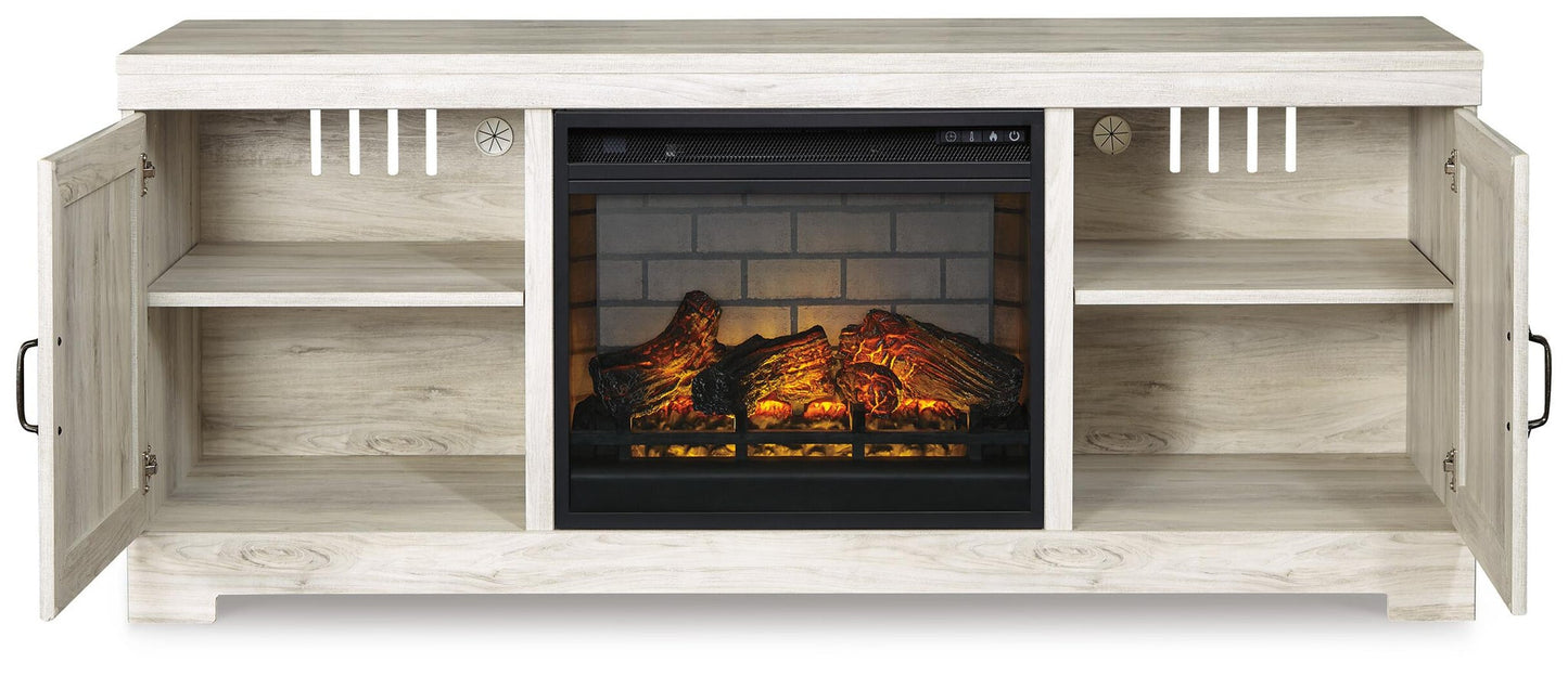 Soporte de TV Bellaby de 63" con chimenea eléctrica
