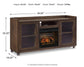 Soporte para TV Starmore de 70" con chimenea eléctrica