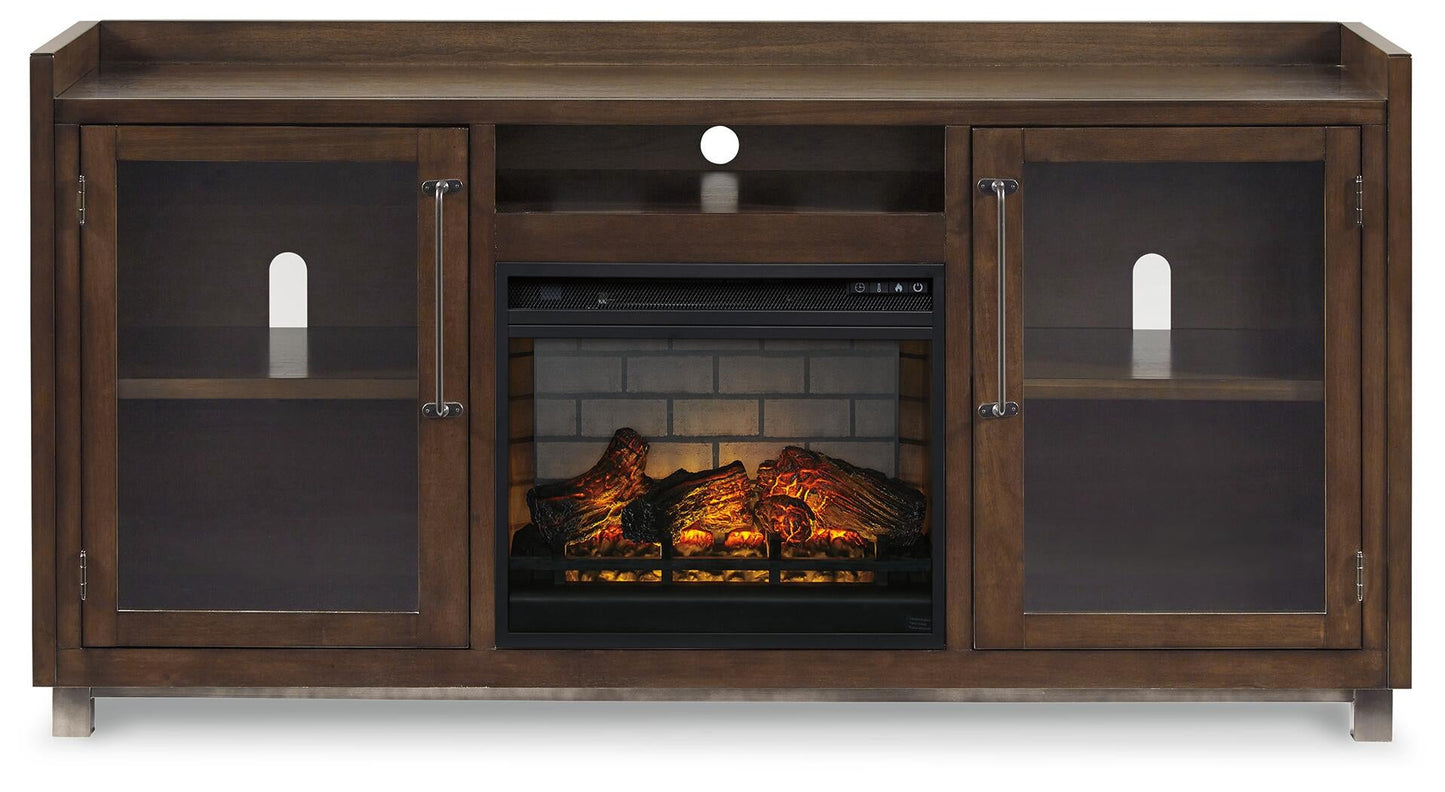 Soporte para TV Starmore de 70" con chimenea eléctrica