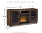 Soporte para TV Starmore de 70" con chimenea eléctrica