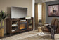 Soporte para TV Starmore de 70" con chimenea eléctrica
