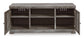 Soporte de TV Wynnlow de 63" con chimenea eléctrica