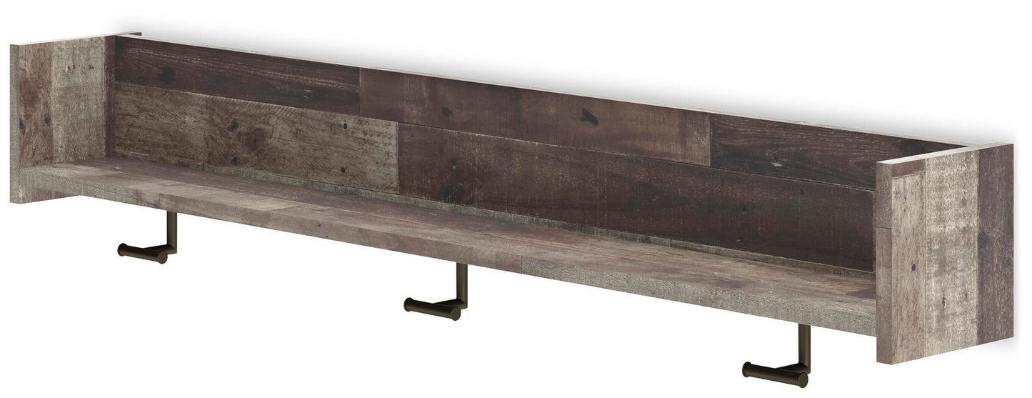 Perchero de pared Neilsville con estante